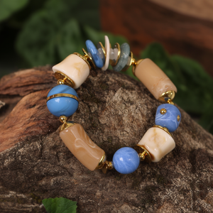 Fashion Bohemian Ball <b>Beaded</b> <b>Bracelet</b> 316L Stainless Steel PVD <b>Gold</b> Plating Sustainable Resistant Jewelry Gift - Product Image 3