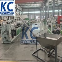 Kunststoffrohr-Herstellungsmaschine PVC-Rohr-Extrusionslinie PVC-Doppelrohr-Extrudiermaschine