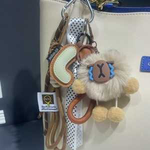 Porte-clés en peluche, pendentif animal de dessin animé, breloque de sac tissée à la main, porte-clés de voiture en cuir artificiel, style 3D, 4 styles, 1 style, 5 styles - Product Image 3