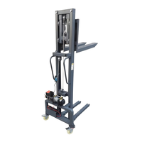 Chariot élévateur électrique autoporteur sans fil à télécommande, design détachable, 1,2 m - 1,6 m, capacité 300 kg, pour le chargement et le stockage en magasin de détail
