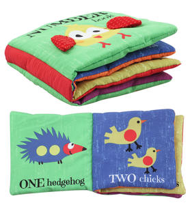 Libro de animales de tela suave Unisex para 3-6 meses, juguete educativo temprano para niños, juego de juguetes para bebés de estilo silencioso - Product Image 2