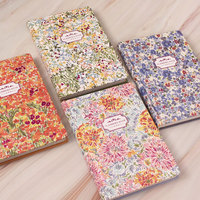 Cuaderno Personalizable de Tapa Dura con Diseño Floral, 128 Páginas de Color, Diario Vintage con Flores, Planificador, Bloc de Notas de Regalo, 133*194mm, Encuadernado con Hilo