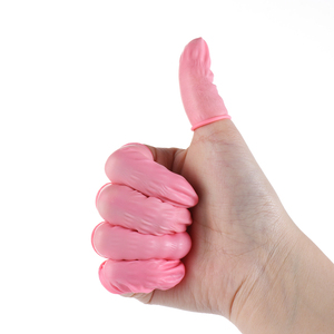 Factory Direct Koop Hoge Kwaliteit Cleanroom Vinger Babybedjes Oranje Zwart Wit Roze Blauw Latex/Nitril Vinger Babybedjes - Product Image 4