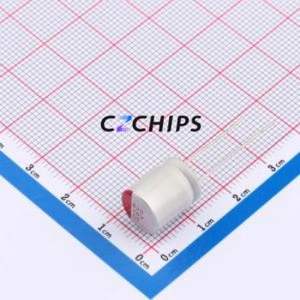 ตัวเก็บประจุแบบแข็งชนิด Through-hole (THT) รุ่น CT1C827M1012 ขนาด D10xL12 มม. 820uF 20% 16V 4.41A 100kHz - Product Image 1