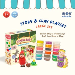 MIKATALE Argile Éducative Écologique Sans Borax pour Enfants, Jouet à Séchage à l'Air, Slime Super Léger Moussant - Product Image 6