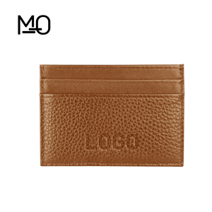 Premium Genuine Leather RFID Blocking Cardholder <strong>Wallet</strong> With Customized Logo For Name Credit Business ID Cards - Product Image 2