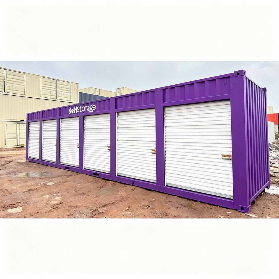 Cylinder Lock Multi Doors Portable Shipping Storage Container Side Open ...