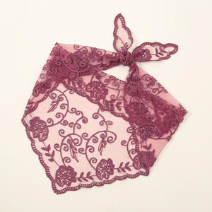 ウェディングデコレーションレースヘッドスカーフエレガントな通気性レースベールヨーロッパのブライダルウェディングヘッドスカーフラウンドウェディングヘッドスカーフ - Product Image 1