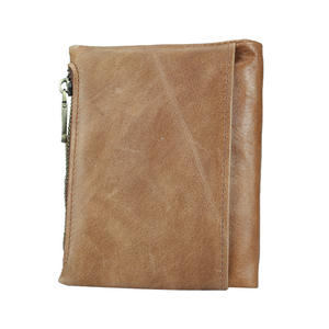 Lichee motif peau de vache en cuir véritable RFID protégé étui à rabat suspendu fermeture portefeuille sac à main Pocketbook Billfold - Product Image 2