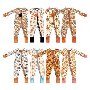 حزمة الغموض RTS الخيزران طباعة عشوائية الجملة قسط ملابس الاطفال منامات الطفل - Product Image 2