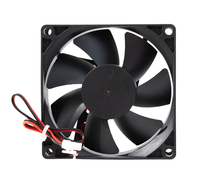 DC Soğutma Fanı 80x80x25mm Küçük 80mm Yüksek Hızlı DC 12V 24V 12 24 Volt Motor Soğutma Çıkış Fanı Havalandırma Hava Temizleyici için