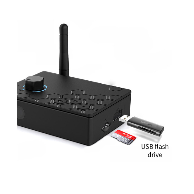 Bluetooth 5.4 Audio Wireless Music Receiver Aptx HD High Fidelity Fiber Coaxial Digital Analog Converter for Car
