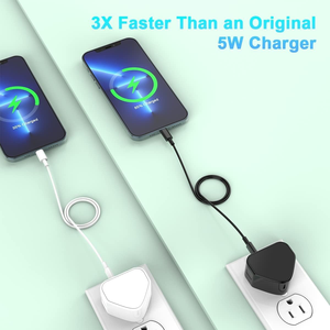 QC3.0 USB charge rapide 18W prise murale <span class=keywords><strong>chargeur</strong></span> de téléphone portable britannique pour les modèles de la série <span class=keywords><strong>Galaxy</strong></span> A14 <span class=keywords><strong>A13</strong></span> A04s A12 A33 A34 A52 A52s - Product Image 3