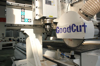 Máquina CNC para Trabajar Madera 1500x3000mm, Fresadora CNC con Enfriamiento por Aire, Sierra de Corte, Motor de Husillo de 6kw/9kw, 380V/220V