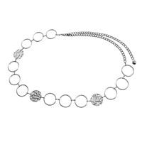 2025 Ceinture de taille pour femme, Chaînes de ventre, Bijoux de corps pour femme, Chaîne de taille décorative, Parures de bijoux en métal argenté