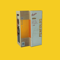 Boîte cadeau en papier gris magnétique de luxe de la marque STPP pour l'emballage de vin, avec insert en EVA pour bouteille