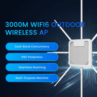 Point d'accès sans fil Ax3000 POE double bande WiFi6, routeur sans fil extérieur IP67, répéteur, couverture de 500 à 1000 m²