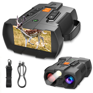 Night Vision Telescope 4.5 Inch Screen 6X-10X Zoom Infrared Digital Camera Outdoor Hunting Use - Product Image 1
