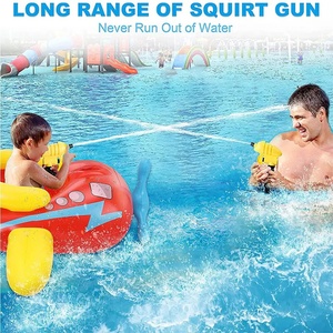 Avión pistola de agua juego feliz diseños personalizados PVC inflable piscina flotador natación anillos para piscina agua diversión - Product Image 6