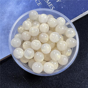 Dream Girl Star Color Streamer Stain Cuentas redondas Agujero recto Cuentas sueltas DIY Collar de pulsera con cuentas hechas a mano - Product Image 2