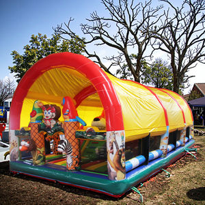 <span class=keywords><strong>Château</strong></span> gonflable à thème de parc animalier Maison gonflable Parcours d'obstacles pour terrain de jeu <span class=keywords><strong>Château</strong></span> gonflable avec toboggan d'escalade - Product Image 1