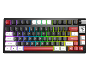 Nouveau <span class=keywords><strong>clavier</strong></span> mécanique de jeu à 79 touches, structure Gasket tri-mode, avec éclairage RGB à changement rapide et capacités sans fil - Product Image 2