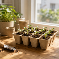 Vente en gros pour fabricants : Barquettes de pots en papier tourbe et pots de pépinière en pulpe pour semis, jeunes plants et culture