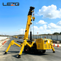 Mini-grue araignée multifonctionnelle de 3 à 8 tonnes à moteur diesel pour les petits projets de rénovation de chantier