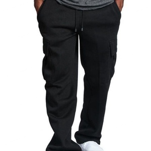 Pantalon Cargo Décontracté Homme Tendance Streetwear Haute Qualité Poches 3D Robuste Coupe Ample Droite en Polyester/Coton pour Garçons - Product Image 3