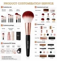 Ensemble de pinceaux de maquillage 2026 Mini portable en poils synthétiques pour fard à paupières, correcteur, eye-liner, brillant à lèvres et crayon à lèvres, avec sac à pinceaux