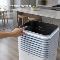 Unit Pendingin Udara Portabel 12000 BTU Fitur Pendinginan Kontrol Aplikasi Mode Dehumidifikasi Roda Beroda untuk Pemesanan Grosir Toko