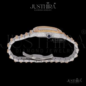 Best Quality Moissanite Diamond Quartz Watch Men Stainless Steel Waterproof Luminous Business <b>Wristwatch</b> Available At Good Price - Product Image 3