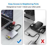 Adaptateur USB 3.2 Gen 2 10 Gbps USB-C USB a 2-en-1 Type B CFexpress Lecteur de carte CFexpress Type B