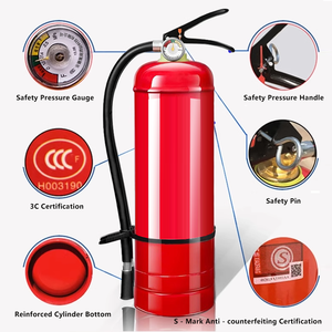 ถังดับเพลิงชนิดผงเคมีแห้ง ขนาด 4 กก. เหล็กกล้าคาร์บอนเกรด A ได้รับการรับรองมาตรฐาน CE ISO 7165 แบบพกพาสำหรับใช้ในที่พักอาศัย/สำนักงาน - Product Image 3