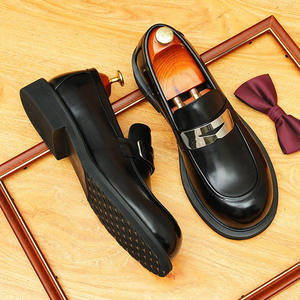 Men's Oxford-style <b>dress</b> business faux leather patent leather wedding shoes classic laced formal men's shoes - Product Image 2