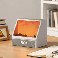 Réveil lumineux 3D simulé de haute qualité avec fonction audio Bluetooth pour la maison et le bureau