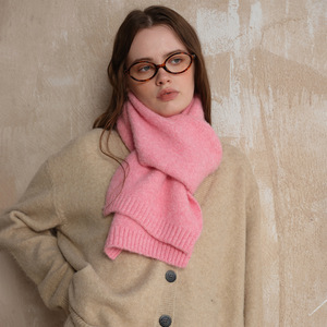 Bufanda de mezcla de lana de color sólido, tejida, ultra suave, unisex, calentador de cuello para invierno, bufanda, chal, pashmina - Product Image 1