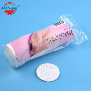 Bantalan kapas penghilang riasan sekali pakai alami bantalan kapas wajah bulat dalam wadah akrilik fitur dan manfaat - Product Image 3