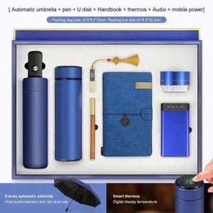 Coffret Cadeau d'Entreprise Écologique de Luxe avec Thermos LED et Carnet d'Affaires Imprimé en Letterpress, Logo Personnalisé - Product Image 6