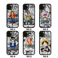 Klasik Anime tek parça lüks siyah TPU + PC kauçuk telefon Samsung kılıfı Galaxy durumda ve iPhone 11 11Pro 11Pro max durumda