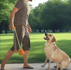 Resistente giocattolo in Silicone per animali domestici per cani gatti gioco interattivo a mano per il campeggio all'aperto - Product Image 1