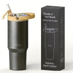 Taza de 950 ml de Acero Inoxidable con Tapa y Pajita Personalizable para Café, Cerveza y Agua - Product Image 2