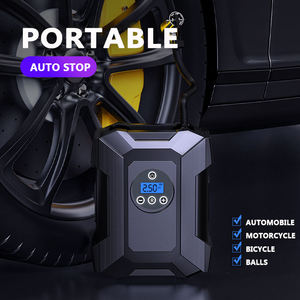 자동차 에어 컴프레서 펌프 오토바이 DC 12V 디지털 디스플레이 휴대용 타이어 공기 주입기 - Product Image 3