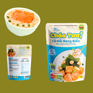 โจ๊กปลาแซลมอนและสาหร่ายสด พร้อมรับประทาน อาหารเพื่อสุขภาพ เหมาะสำหรับไลฟ์สไตล์ที่ยุ่งเหยิงและมื้ออาหารเร่งด่วน ซุปปลาแบบเอเชีย - Product Image 2