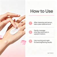 Crème Visage Éclaircissante Vitamine C et Squalane Marque Blanche 50g Hydratant Facial Soin Anti-Taches Unifiant le Teint RadiantSkinOEM