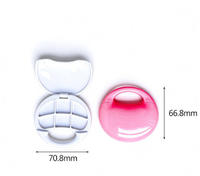 Palette vide professionnelle Welkin Queen pour maquillage personnalisé, fard à paupières 6 couleurs, compacte avec miroir et trou