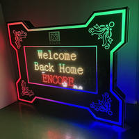 Présentoir de Bouteilles LED à Message Défilant Programmable par APP, Pré-assemblé, Personnalisable avec Logo, Nouveauté PlexiWood