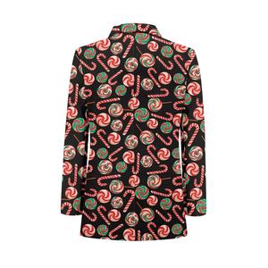 Feliz Navidad sublimación bastón <span class=keywords><strong>de</strong></span> caramelo impresión personalizada trajes <span class=keywords><strong>de</strong></span> <span class=keywords><strong>mujer</strong></span> Blazers traje <span class=keywords><strong>de</strong></span> negocios personalizado para <span class=keywords><strong>mujer</strong></span> - Product Image 2