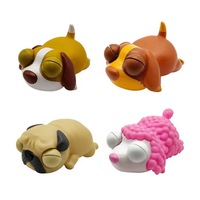 Jouets anti-stress en silicone mignons et originaux 2025, animaux, parodies, jouets à presser, yeux de chien qui sortent, jouet lumineux à LED