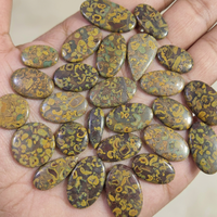 Cabochon Heishi en Jaspe Naturel Fait Main, Pierre Précieuse Naturelle Certifiée pour la Fabrication de Bijoux, Qualité Supérieure